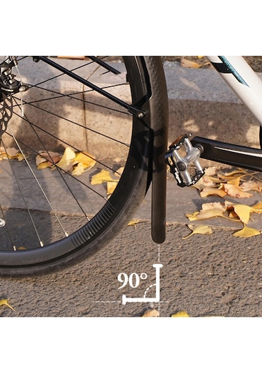 Suntek Yol Bisikleti Çamurluk Aksesuarı Yağmur Seti Bisiklet 40cmx6cmx31cm-ön-çamurluklar Siyah