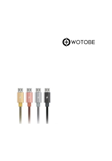 Micro Usb Çelik Spiralli Şarj Data Kablosu