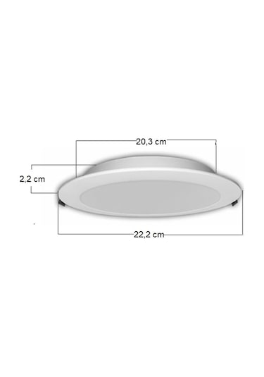 2 Adet Zmr 18w Beyaz Işık Slım Backlıght Panel Armatür Beyaz