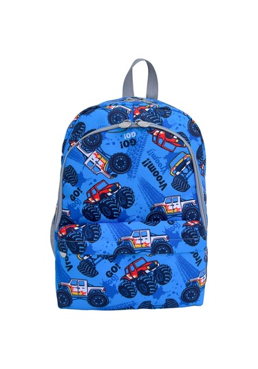 Superbag Erkek Çocuk Ilkokul Çantası Off Road Araba Desenli Sırt Çantası Beslenmelik Kalemlik 3'lü