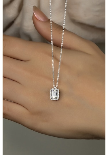 Gümüş Baget Kolye Wsn270