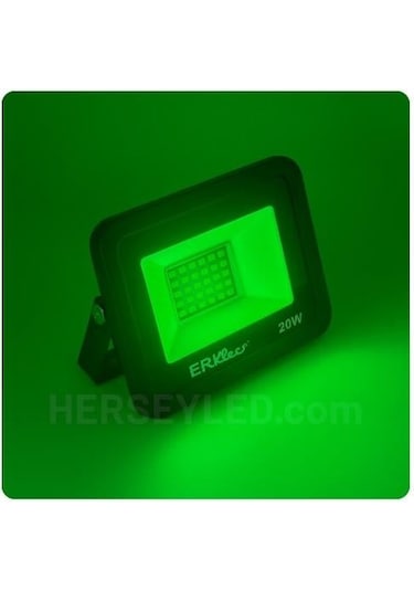 Erk 20w Yeşil Led Projektör 220v Erk-3720 Y Yeşil