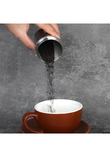 Youtek 304 Çelik Espresso Kuru Kahve Dağıtım Kasesi - 54mm Portafilter Uyumlu Kahve Makinesi Aksesuarı Gümüş