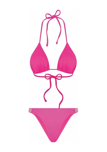 Bonesta Cove Üçgen Fuşya Bikini Takımı
