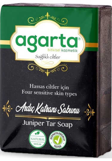 Agarta Ardıç Katranı El Yapımı Katı Doğal Sabun 150 G