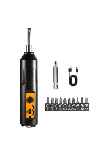 Symbee Şarj Edilebilir Mini Elektrikli Tornavida Seti - 2000mah Pil, Usb Şarj, 7 Uçlu