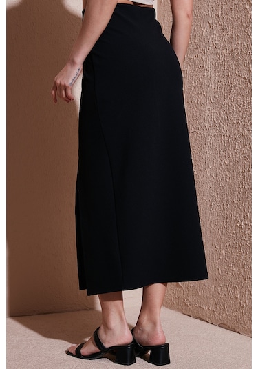 Fashion Friends Bayan Etek 25y0187k1 Siyah Siyah Fashion Friends Bayan Etek 25y0187k1 Siyah Siyah