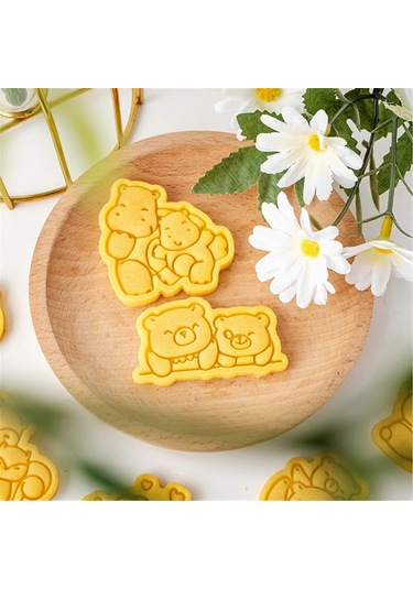 Karikatür Hayvan Kurabiye Kesici Seti Ev Yapımı Bisküvi 0009 Diğer