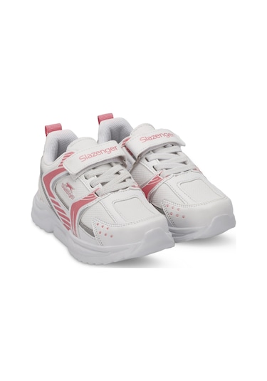 Slazenger KENDALL Çocuk Cırt Cırtlı Beyaz / Pembe Günlük Spor Ayakkabısı