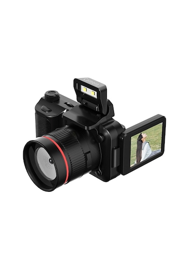 Hallow 4k 2.2 İnç Döndürülebilir Ekranlı Dijital Kamera Wifi Siyah