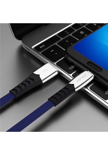 Ios Mikro Tip-c Kablo İçin 1.8m Yıldırım Usb Şarj Cihazı Şarj Veri Senkronizasyon Kablosu Type-c