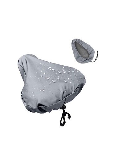 Gri Açık Bisiklet Koltuğu Yağmur Kapak Aksesuarları Su Geçirmez Eyer Yağmur Toz Kapağı Gri
