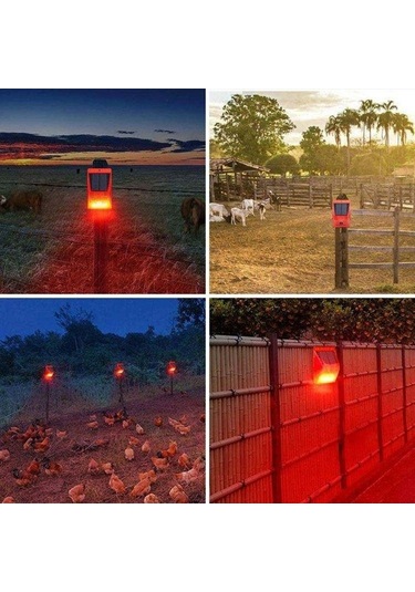 1290 Güneş Enerjili Sensörlü Alarm Yabani Hayvan Kovucu 120db