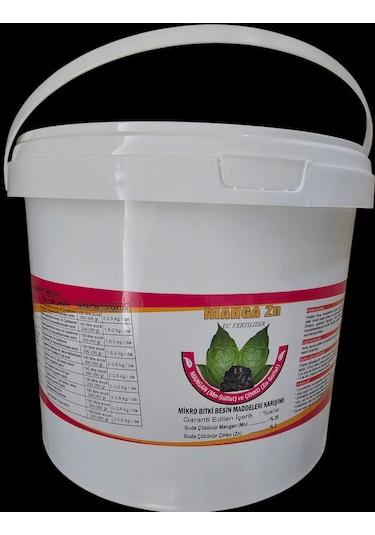 Manga Zn Çinko ve Mangan Gübresi (%20 Mn+%2 Zn) 5Kg