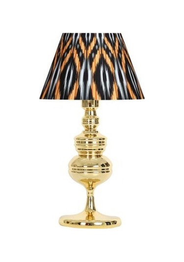 Vinner Munch Gold Kaplama Metal Abajur - Etnic Desenli-56082 Renkli