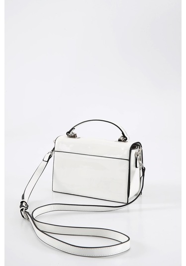 Ççs 17339 Kadın Omuz Askılı Kol Çantası-beyaz Beyaz
