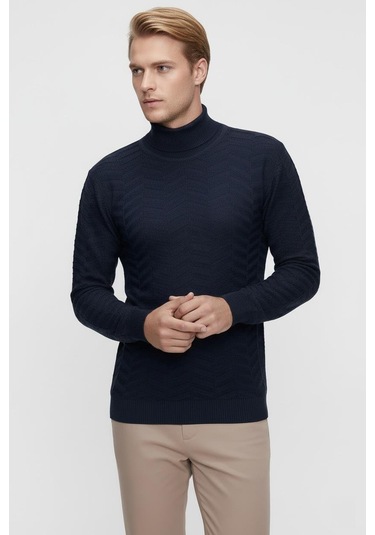 Tr 836 Lacivert Balıkçı Triko Lacivert