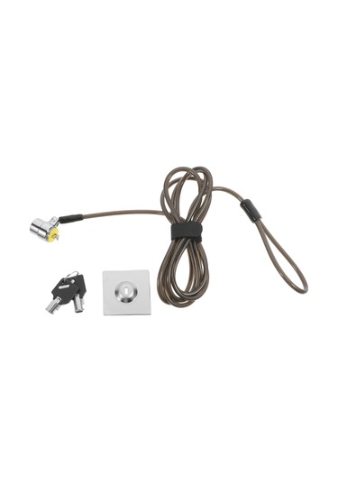 Dizüstü Bilgisayar Kilidi Genişletilmiş Çelik Kablo Siyah Dizüstü Bilgisayar