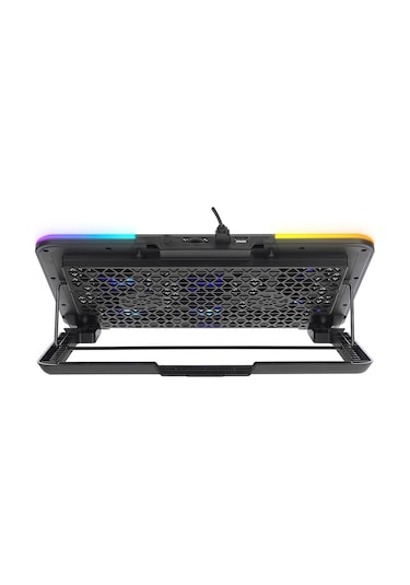 Rampage Sixpower R9 6 Fan RGB Telefon Tutuculu USB Çoklayıcı Notebook Soğutucu Stand