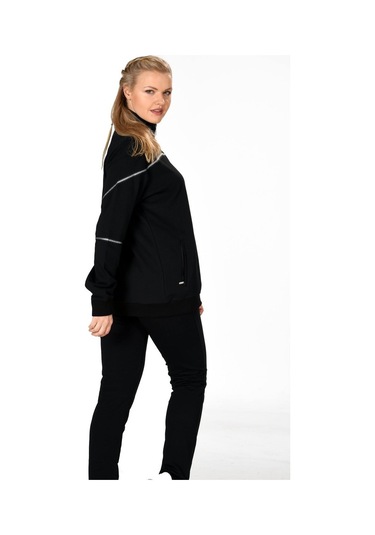 Fantasy Kadın Fermuarlı Büyük Beden Lacivert Eşofman Takım 201802