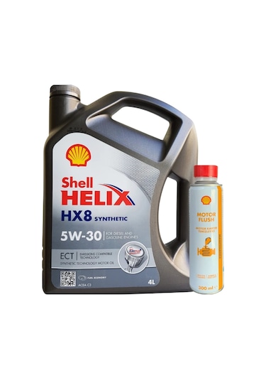 Shell Helix Hx8 5w-30 Ect 4 Litre Motor Yağı/shell Flush Karter Temzileyici