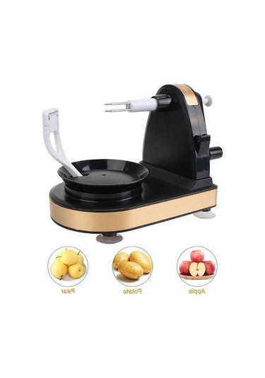 Wondernest Soyucu Siyah Patates Meyve Lichen Kesici Elma Dilimleyici Siyah