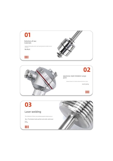 Trendooze 304 Paslanmaz Çelik Sıvı Seviye Sensörü - 150mm Tek Şamandıra - Yurt Dışından