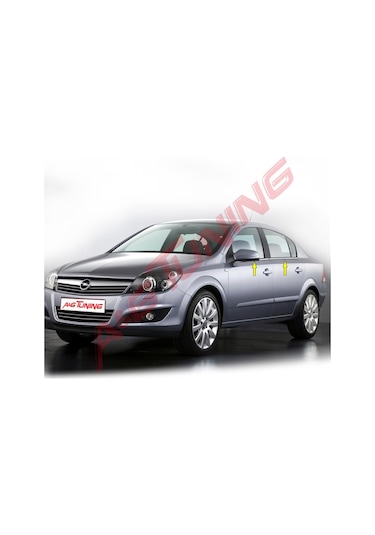 Opel Astra H Sedan Krom Cam Çıtası 2008 Üzeri 4prç Paslanmaz Çeli