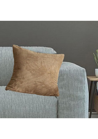 Homyl Kadife Yastık Kılıfı - Lüks Kahverengi