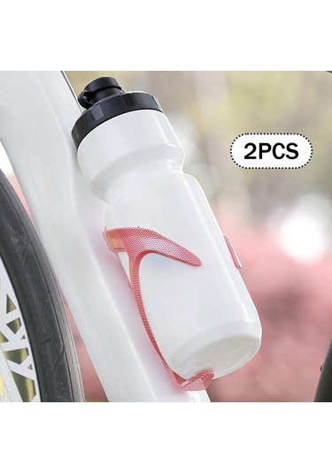 Suntek 2 Adet Bisiklet Su Şişesi Tutucu Braketi Evrensel Açık Pembe