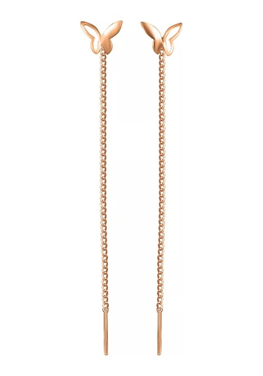 Zolotoj Merkurij Altın Kaplama Gümüş Kelebek Küpeler 193813708 Altın