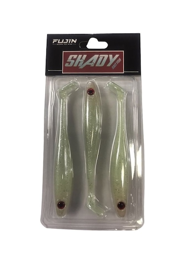 Fujin Shady White Glow 10cm 7gr Silikon Balık 3 lü Paket