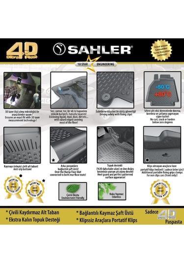 Ford Courier Havuzlu Paspas 4.5D Sahler