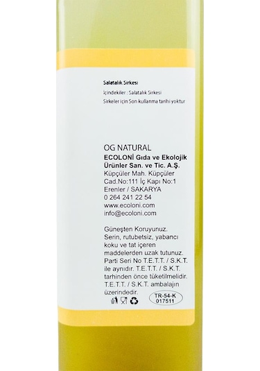 Doğal Fermente Salatalık Sirkesi 500ml