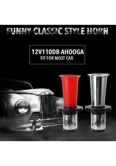 Createtech 12v Klasik Oogah Kornası - 110db Ses, Ford Model T İçin