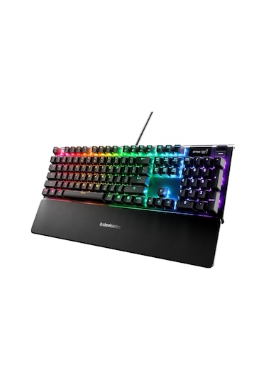 Steelseries Apex 5 Usb Kablolu RGB Işıklı Hibrit Blue Switch Mekanik Oyuncu Q Klavye