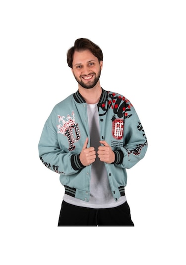 Deepsea Erkek Açık Yeşil Çıtçıtlı Kolej Mont 2304764 Açık Yeşil