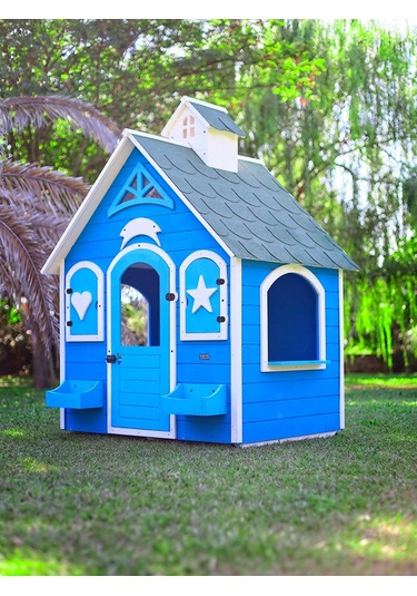 Mandu Ahşap Çocuk Oyun Evi (Playhouse) Bodrum