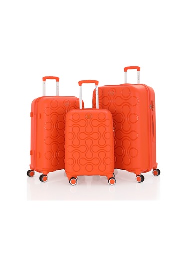 Mçs Üçlü Polipropilen Valiz Seti V376 S23sy1000029-set 00314 Portakal