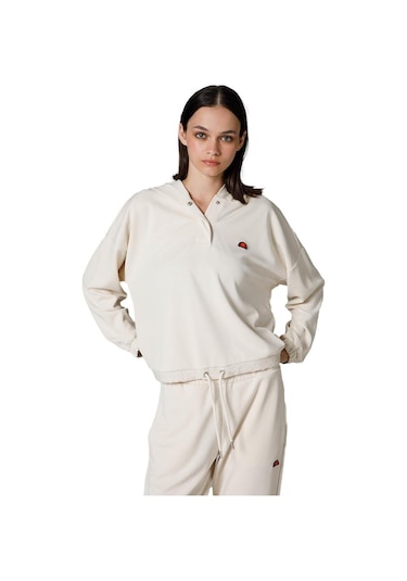Ellesse Kadın Kapüşonlu Sweatshirt - Ef209-1-10253 Beyaz