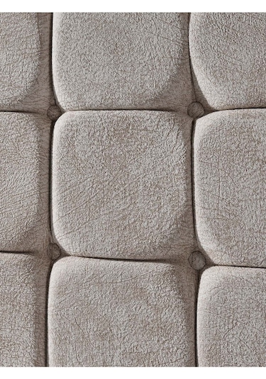 Beehanem Bengü Tek Kişilik 3lü Set Yatak+baza+başlık Jeryykrem 90 X 190