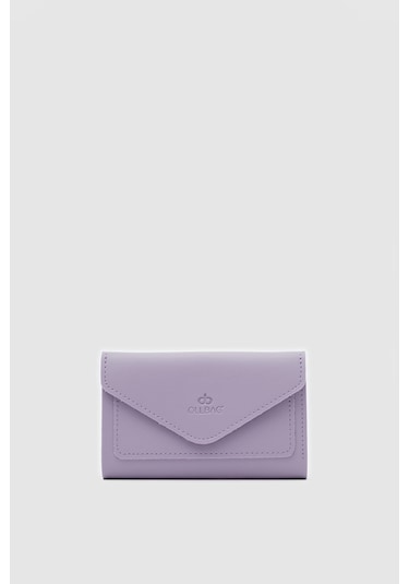 Zarf Detaylı Nakit Ve Bozuk Para Bölmeli Bayan Cüzdan-lila Lila