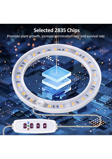 Xindoker Usb Led Bitki Büyüme Lambası - Pembe Işık, Abs+pc Malzeme, 30000 Saat Ömür, 90x90mm Diğer