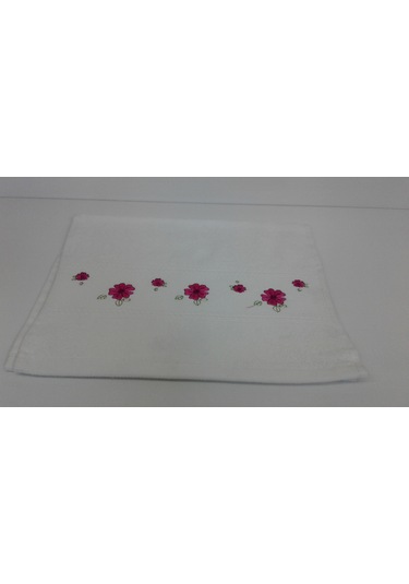 Soley Gardenya Nakışlı Mutfak Havlusu 6 Lı Pembe