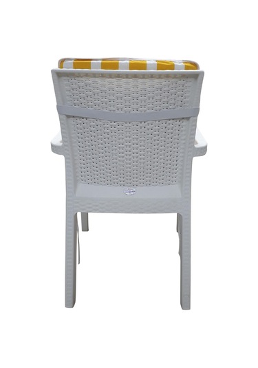 Mirzade 6'lı Median Yüksek Arkalı Sandalye Minderi-sarı