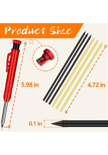 Hangfox Ahşap İşçilik Kalemi İçin Değiştirilebilir Mine Seti - Siyah Ve Altın Karışık 5 Adet - Sadece Mine, Kalem Değil