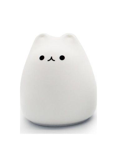 Didadodo Led Kedi Gece Lamba A, Renk Değiştiren Silikon Lamba Beyaz