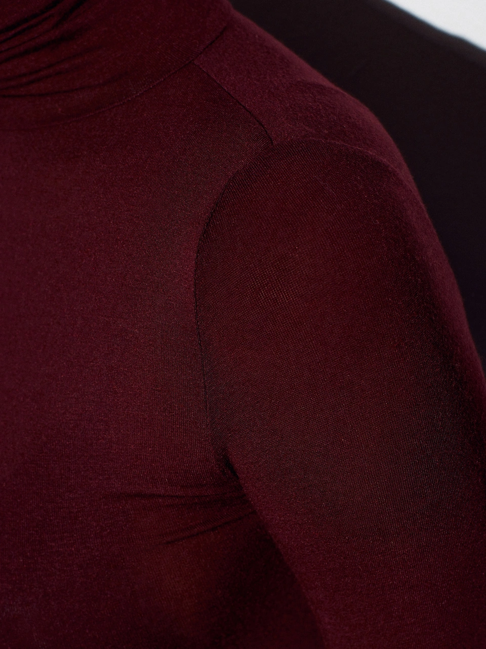 32277 Balıkçı Yaka Kaşmir Bluz-bordo Bordo