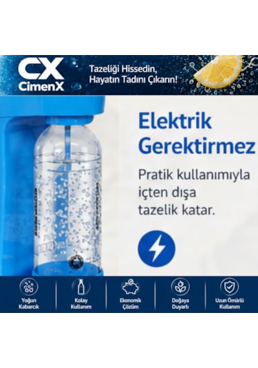 Soda Maker Blue Edition Mavi