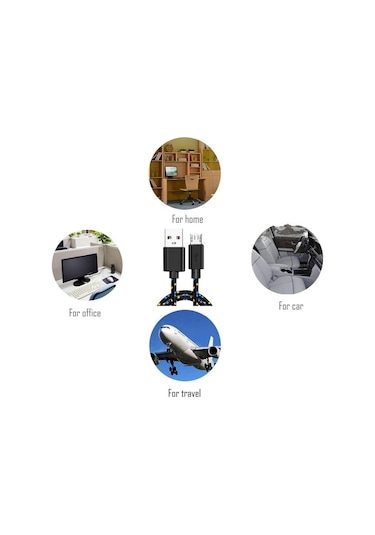 Prestigegoods 2.4a Mikro Usb Hızlı Şarj Kablosu - 2m/3m - Samsung S6 S7 Huawei Htc Uyumlu Android Tablet Ve Cep Telefonu Kablosu